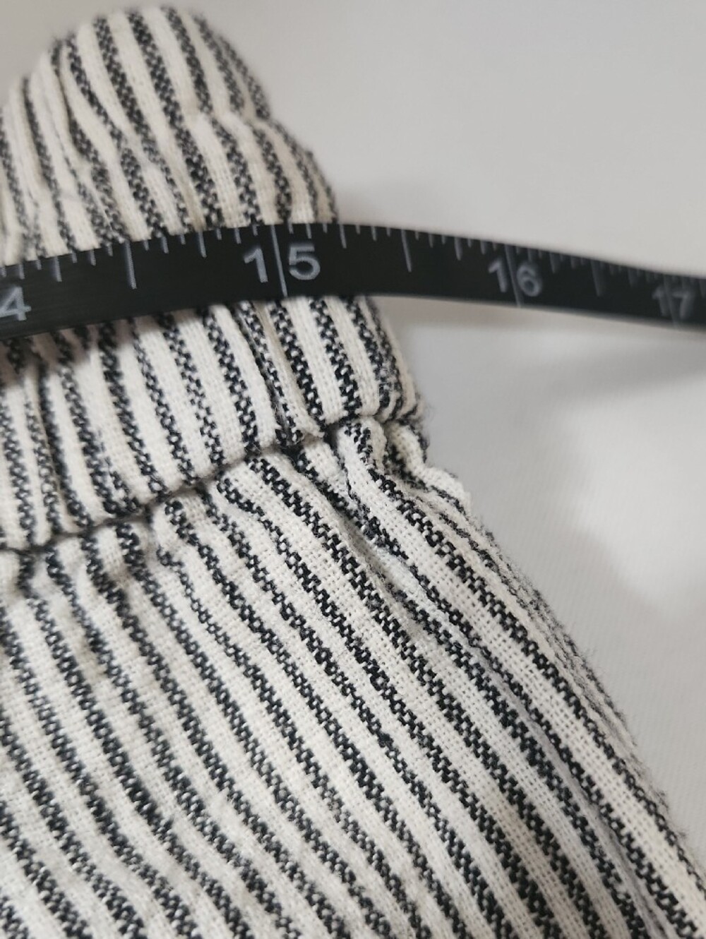 J. Crew Black and White Striped Cropped Drawstring Pants - Picture 9 of 10